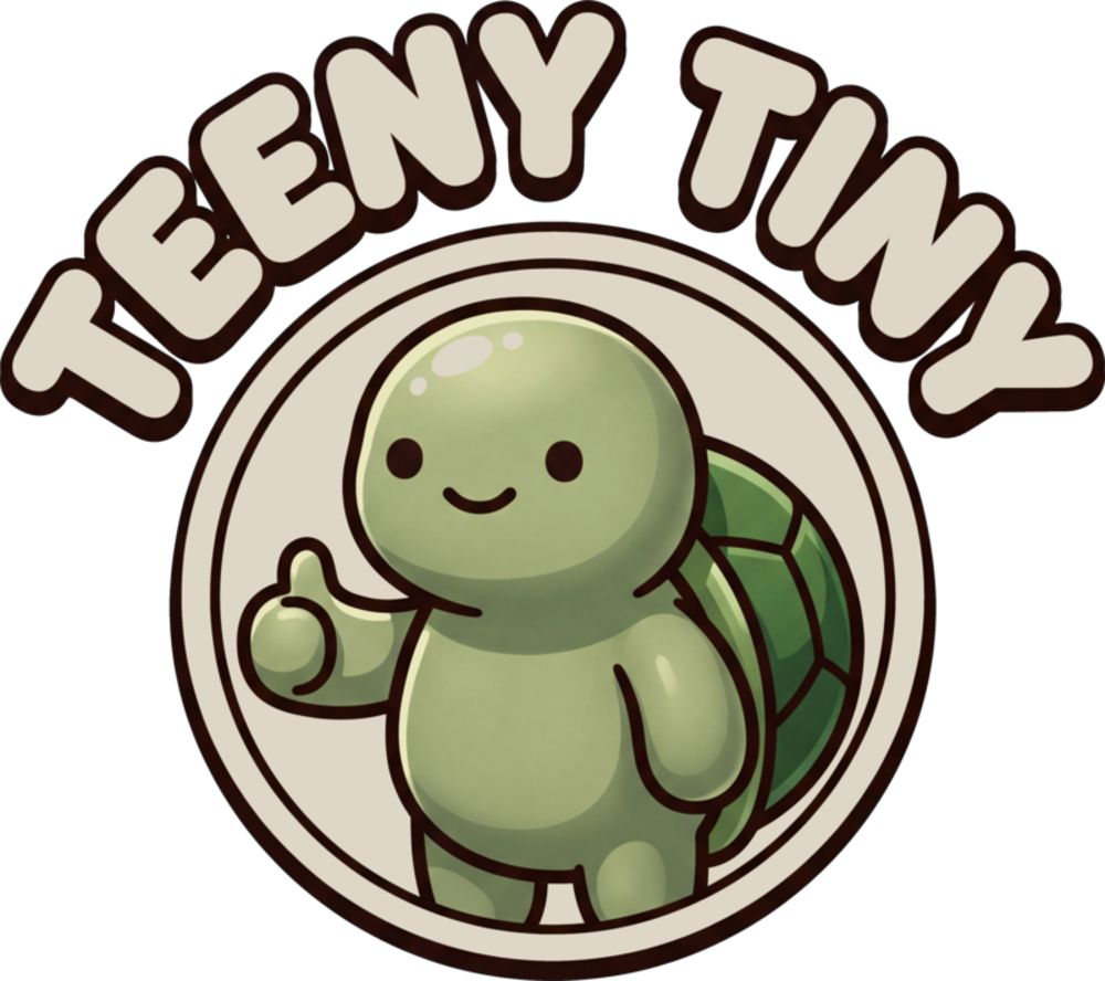 The Teeny Tiny turtle logo